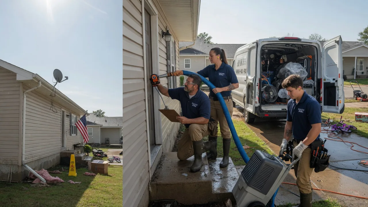 Ceiling Water Damage Restoration in Foxboro, WI near me